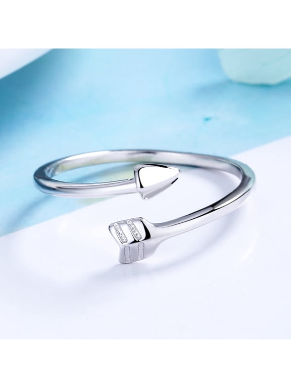 Sterling Silver Bypass Arrow Ring