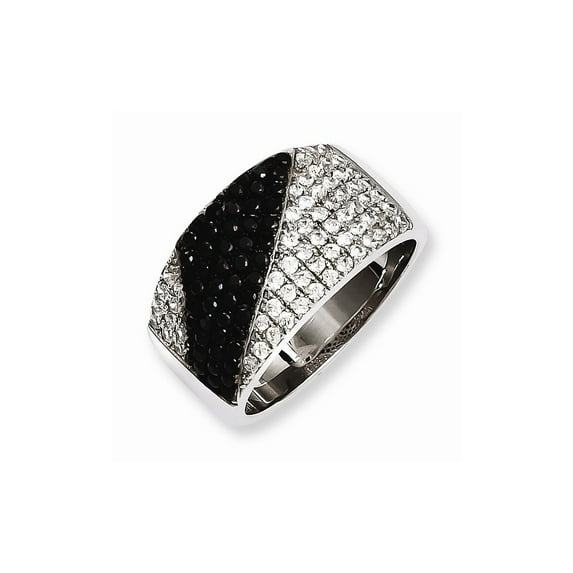 Sterling Silver & CZ Brilliant Embers Ring - Size 6