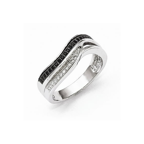 Sterling Silver & CZ Brilliant Embers Ring - Size 6