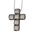 thumbnail image 1 of Sterling Silver & CZ Cross Necklace, 1 of 2