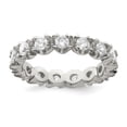 thumbnail image 1 of Sterling Silver CZ Eternity Ring - Size 7, 1 of 2