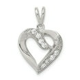 thumbnail image 1 of Sterling Silver CZ Heart Pendant, 1 of 2