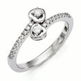 thumbnail image 1 of Sterling Silver CZ Hearts Ring, 1 of 5