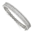 thumbnail image 1 of Sterling Silver CZ Hinged Bangle, 1 of 1