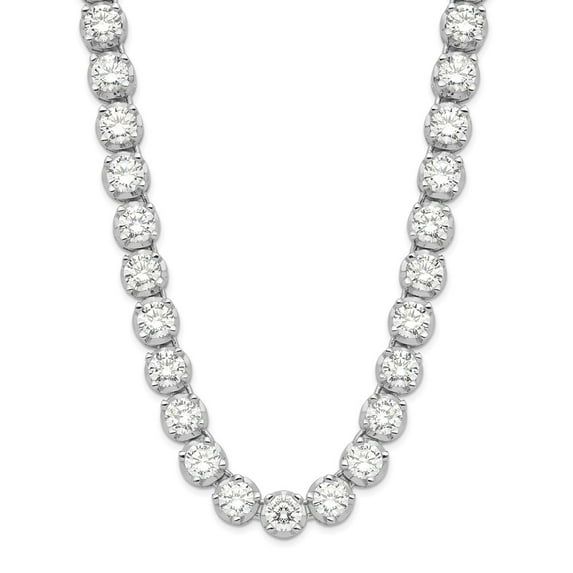 Sterling Silver CZ Necklace