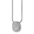 thumbnail image 1 of Sterling Silver & CZ Polished Necklace, 1 of 3
