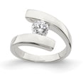 thumbnail image 1 of Sterling Silver CZ Ring - Size 8, 1 of 2