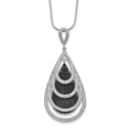 thumbnail image 1 of Sterling Silver & CZ Teardrop Necklace, 1 of 3