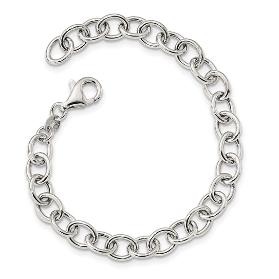 Sterling Silver Cable 6.75mm Bracelet - 4.8 Grams - 7.5 Inch
