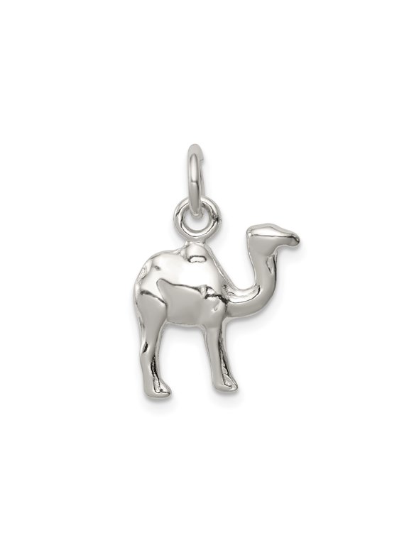 Sterling Silver Camel Charm Pendant for Women or Unisex Bracelets and Necklaces, Animal Jewelry Symbolizing Endurance, Travel, Desert Adventure and Cultural Style
