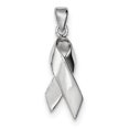 thumbnail image 1 of Sterling Silver Cancer Awareness Ribbon Charm (24 X 9) Made In China qc7514, 1 of 2