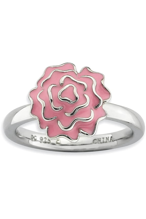Sterling Silver Carnation Ring