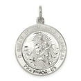 thumbnail image 1 of Sterling Silver Catholic Scapular Medal Necklace with Our Lady of Mount Carmel and Jesus Engraving, Religious Pendant for Women or Men, Devotional Christian Jewelry, 1 of 6