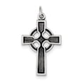 thumbnail image 1 of Sterling Silver Celtic Cross Charm (32 X 21) Made In United States qc450, 1 of 2