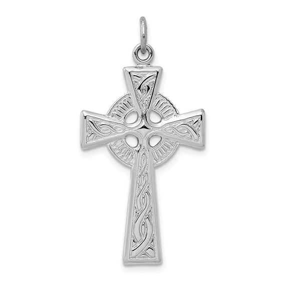 Sterling Silver Celtic Cross Pendant Charm