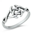 thumbnail image 1 of Sterling Silver Celtic Design Ring Size 9, 1 of 3
