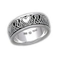 thumbnail image 1 of Sterling Silver Celtic Heart Knot Spinner Ring, 1 of 4