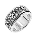 thumbnail image 1 of Sterling Silver Celtic Knot Pentacle Spin Ring, 1 of 3