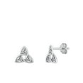 thumbnail image 1 of Sterling Silver Celtic Trinity Knot Earrings 925 New Jewelry Female Unisex, 1 of 3
