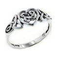thumbnail image 1 of Sterling Silver Celtic Trinity Knot Heart Ring, 1 of 4