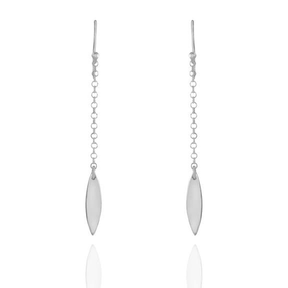 Sterling Silver Chain Drop Earrings