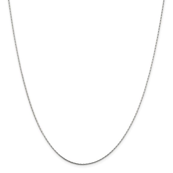 Sterling Silver Chain Necklace - 2.8 Grams - 16 Inch - 1mm - Lobster Claw