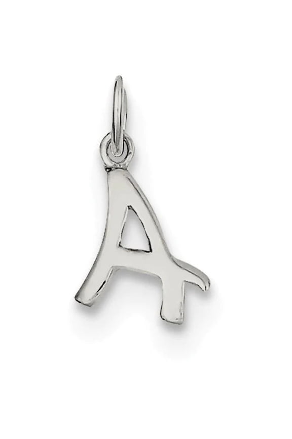 Sterling Silver Chain Slide Initial A Pendant