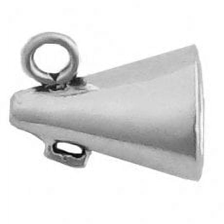 Sterling Silver Cheerleading Megaphone Charm