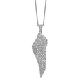 thumbnail image 1 of Cheryl M Sterling Silver CZ Angel Wing Necklace, 1 of 2
