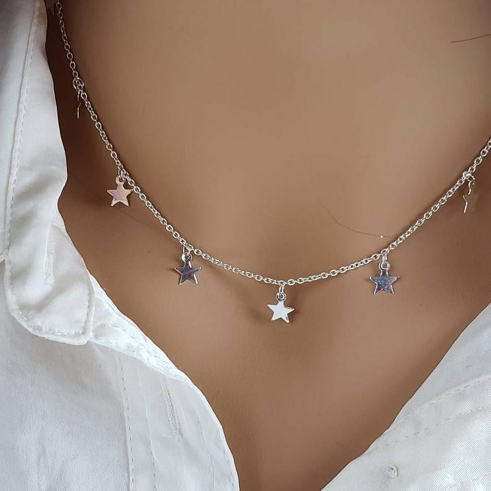Bryan Beauties Diamond Charm Choker Necklace in 14ky 151357 - Bryan Jewelry