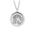 thumbnail image 1 of Sterling Silver Christ in Agony Round Medal, 1 of 4