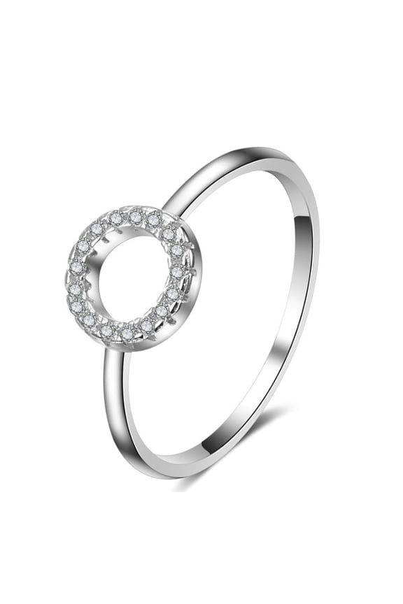 Sterling Silver Circle Ring Elegant Lightweight 925 Pure Silver Band Minimalist Design Perfect for Everyday Wear
