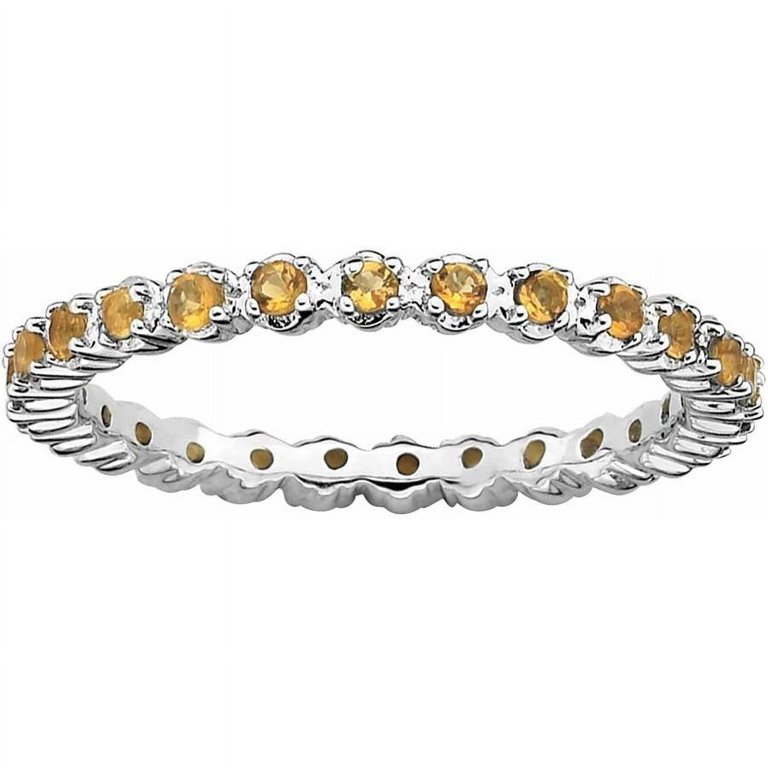 Sterling Silver Citrine Ring - Walmart.com