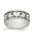 thumbnail image 1 of Sterling Silver Claddagh Design Ring - Size 9, 1 of 2