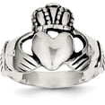 thumbnail image 1 of Sterling Silver Claddagh Ring Sz 7, 1 of 1
