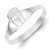 Sterling Silver Solid Claddagh Ring QR960