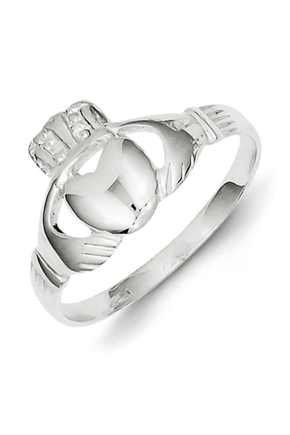 Sterling Silver Solid Claddagh Ring QR957