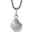 thumbnail image 1 of Sterling Silver Clam Shell Pendant, 3/8 inch Tall, 1 of 1