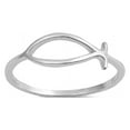 thumbnail image 1 of Sterling Silver Classic Christian Fish Ring, 1 of 3