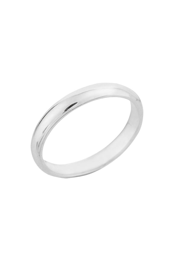 Sterling Silver Classic Thumb Ring 3MM- Size 7
