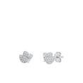 thumbnail image 1 of Sterling Silver Clear Cubic Zirconia Butterfly Earrings 925 New Jewelry Female Unisex, 1 of 3