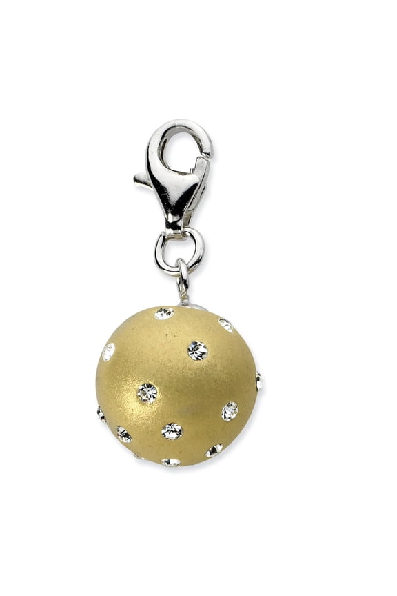 Finest Gold Sterling Silver Rhodium-Plated Polished Leaf Ring - Size 6