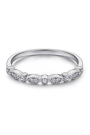 Sterling Silver Combination Ring Set for Women, High-Quality Fashion Jewelry with a Beautiful, European and American Style Drop Shape Design