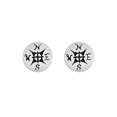 thumbnail image 1 of Sterling Silver Compass Stud Earrings, 1 of 1