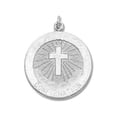 thumbnail image 1 of Sterling Silver Confirmation Religious Medal - Just Under 3/4 inch (18.0mm) Sterling Silver, 1 of 1