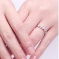Sterling Silver Couple Rings Diamond Wedding Bands Anniversary ...