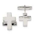 thumbnail image 1 of Sterling Silver Cross Cuff Links QQ594, 1 of 2