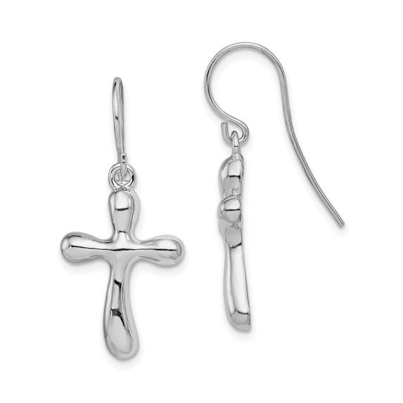 Sterling Silver Cross Earrings Sterling Silver Earrings