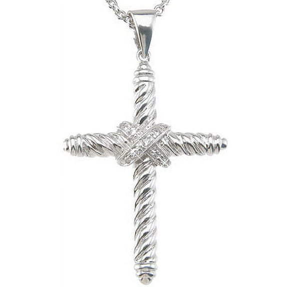 Sterling Silver Cross Necklace For Women & Wedding Anniversary Gifts For Her