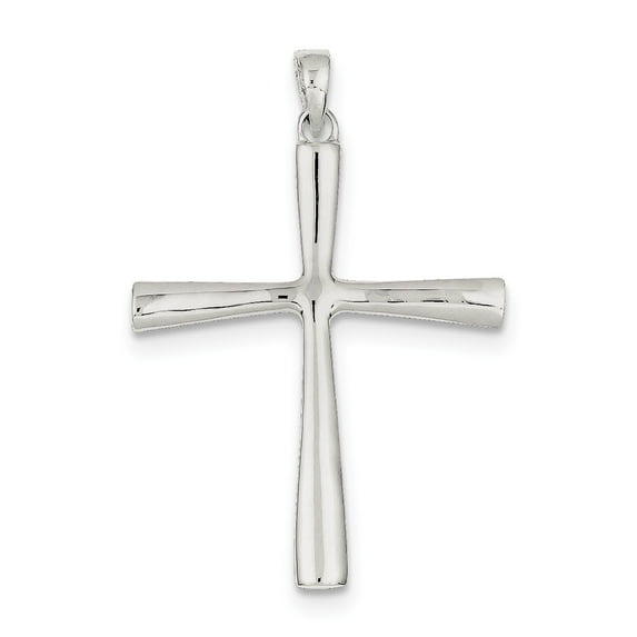 Sterling Silver Cross Pendant - 5.2 Grams - Measures 44x29mm Wide